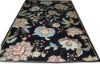 wool cut loop balck color rugs