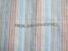 woven linen cotton yarn dyed stripe fabric