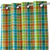 woven print curtain