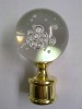 wrought iron crystal glass curtain drapery rod ball finials
