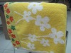 yarn dyed Jaquard cotton bath towel with border