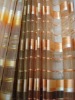 yarn dyed Striped Organza polyester strip fabric for curtain