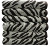 yarn dyed animal print bath towels