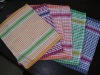 yarn dyed cotton check tea towel