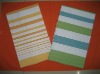 yarn dyed cotton good quality stripes dish cloth