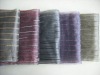 yarn dyed fancy organza drape