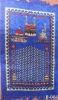 yarn dyed jacquard PVC muslim prayer mat rug P-004
