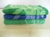yarn dyed jacquard and satin border bath towel