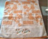 yarn dyed jacquard bath towel with embroidery