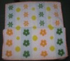 yarn dyed jacquard face towel with lace