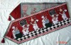 yarn dyed jacquard t/c table runner     table mat  home textile