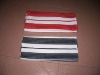yarn dyed rectangle wipe towel with strip