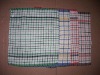 yarn dyed square wipe towel with small checks