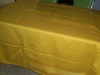 yellow 100% cotton plain table cover(tablecloth)