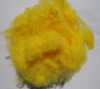 yellow Polyester  Fiber size in 4.5D*64MM