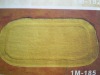 yellow microfiber utility single-pad series bath mat set & rug
