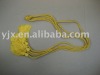 yellow rayon tassel used in decorations