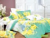 yellow with light green reactive printed  bedding set(AX-HX0016)