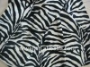 zebra print velvet fabric