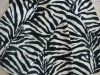 zebra print velvet fabric