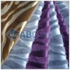 zebra pu flocking fabric