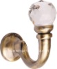 zinc alloy hook with crystal